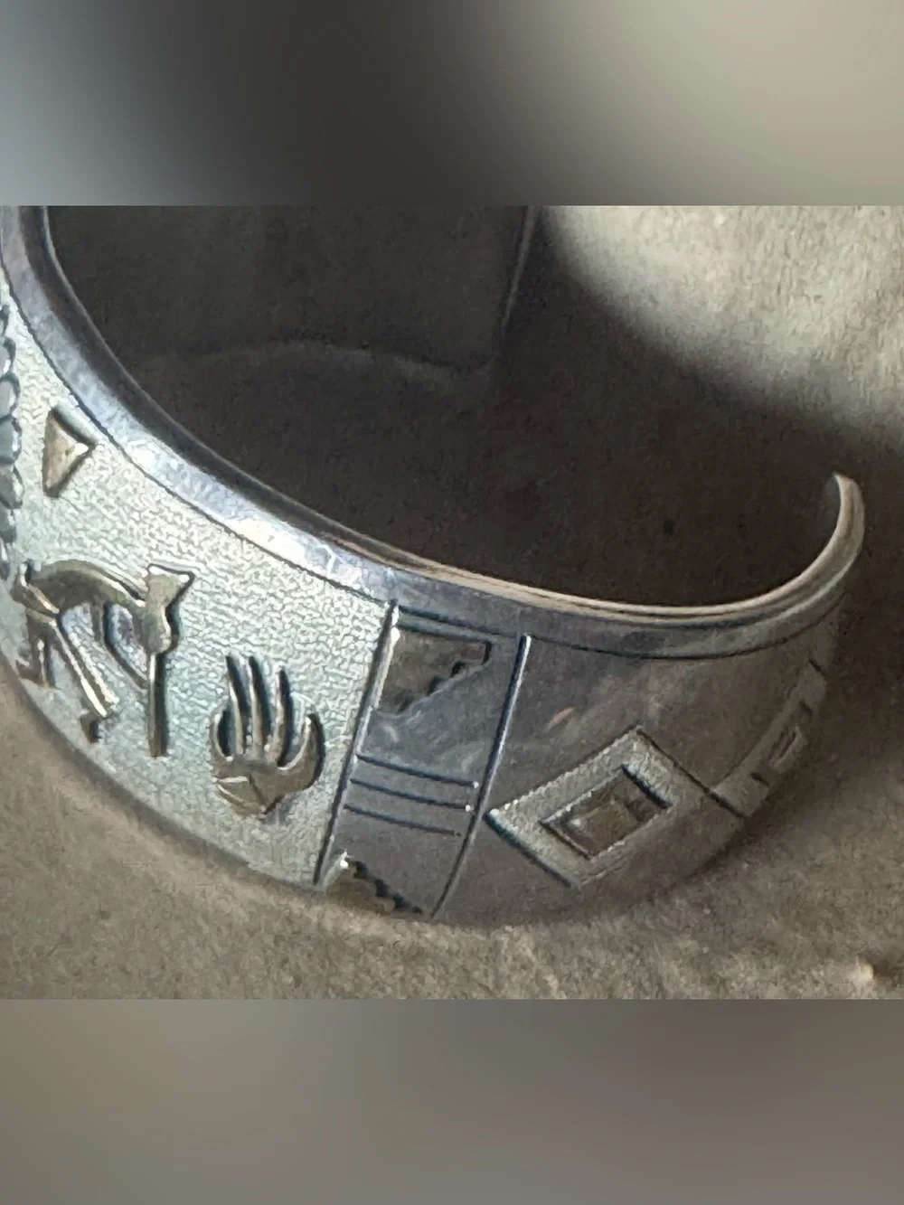 Vintage Native American Navajo Lee Bennett 14k Gold Sterling Silver Bracelet!!